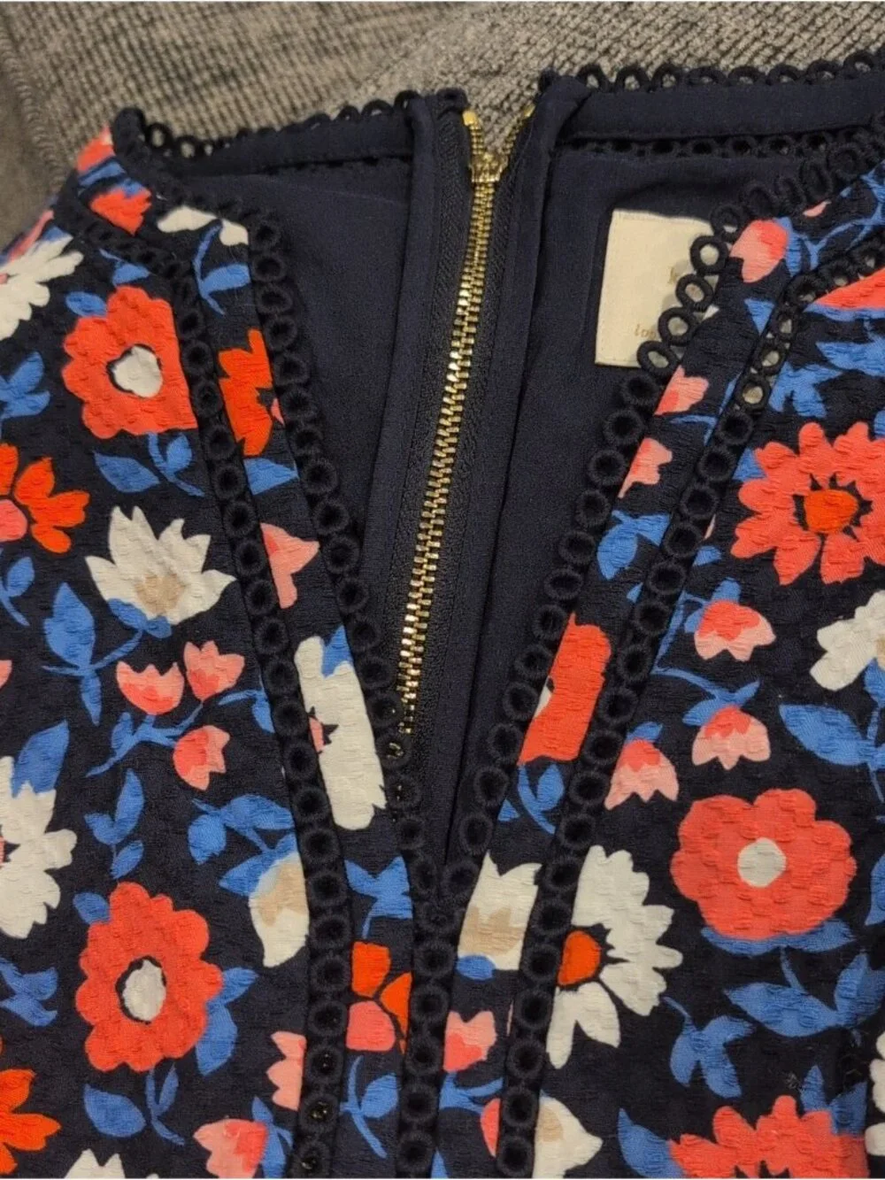 Kate Spade Shore Thing daisy Floral jacquard sheath dress